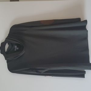 Market & Spruce Marven Cowl Neck Elbow Patch Knit Top